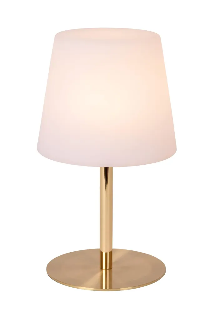 Lucide tafellamp TYON - Geïntegreerde LED - Mat Goud / Messing