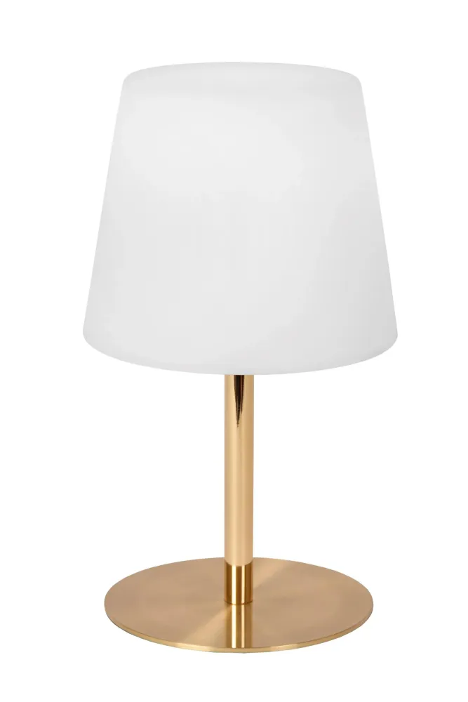 Lucide tafellamp TYON - Geïntegreerde LED - Mat Goud / Messing