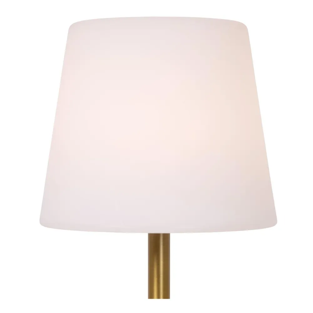 Lucide tafellamp TYON - Geïntegreerde LED - Mat Goud / Messing