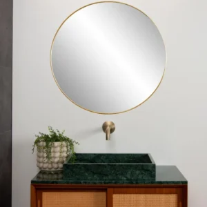 Lucide wandlamp badkamer ALEXA - 1xGeïntegreerde LED - Mat Goud / Messing