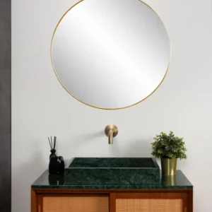 Lucide wandlamp badkamer ALEXA - 1xGeïntegreerde LED - Mat Goud / Messing