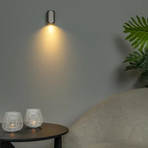 Lucide wandlamp BRAGA - 1xGU10 - Koffie
