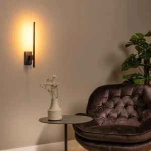Lucide wandlamp FINAN - Geïntegreerde LED - Zwart