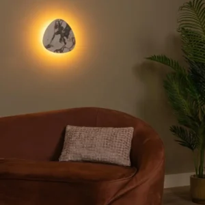 Lucide wandlamp KAMIEN - Geïntegreerde LED - Wit