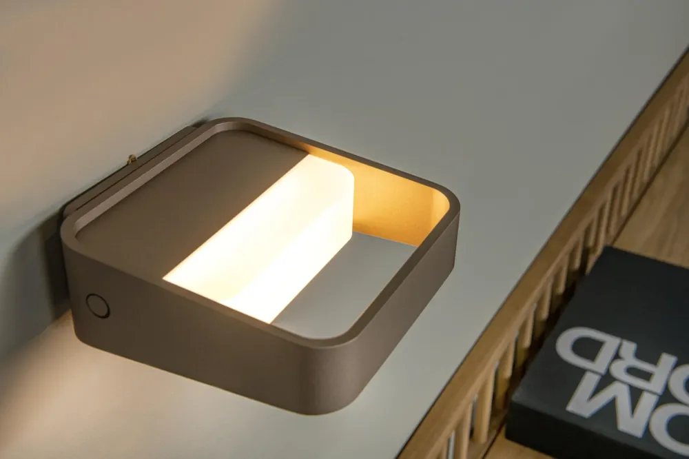 Lucide wandlamp SILVI - Geïntegreerde LED - Koffie