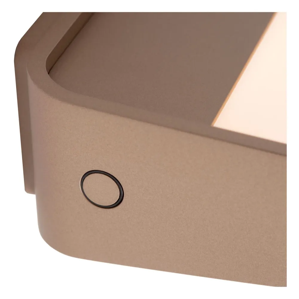Lucide wandlamp SILVI - Geïntegreerde LED - Koffie