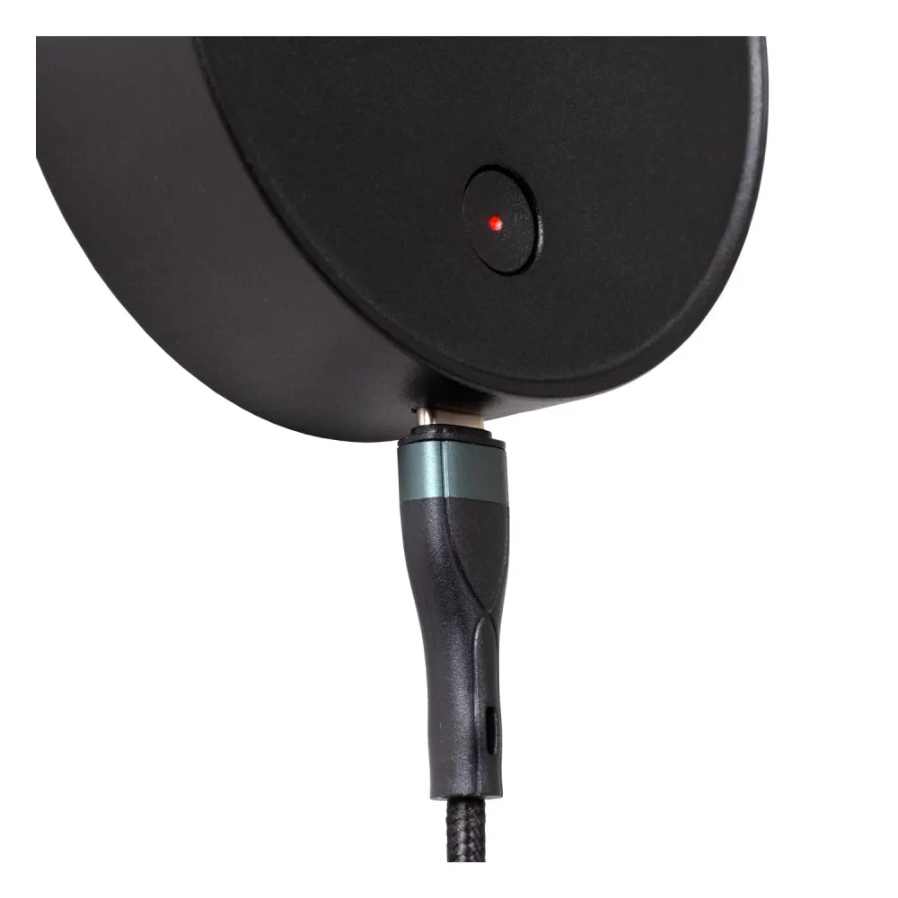 Lucide wandspot ASJA - Geïntegreerde LED - Zwart