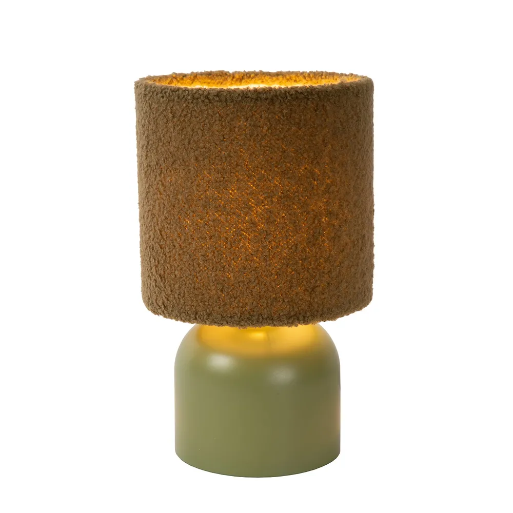Tafellamp Woolly | Ø 16 cm | Groen Lucide