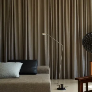 Daphine Terra Vloerlamp Geborsteld Nikkel LED Lumina