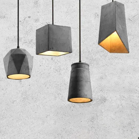 Industriële Cement Hanglamp met een Strak Design Lumio