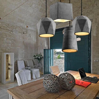 Industriële Cement Hanglamp met een Strak Design Lumio