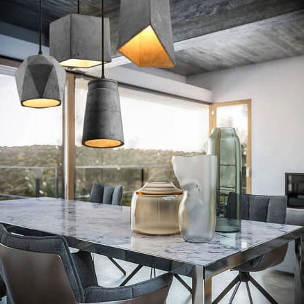 Industriële Cement Hanglamp met een Strak Design Lumio