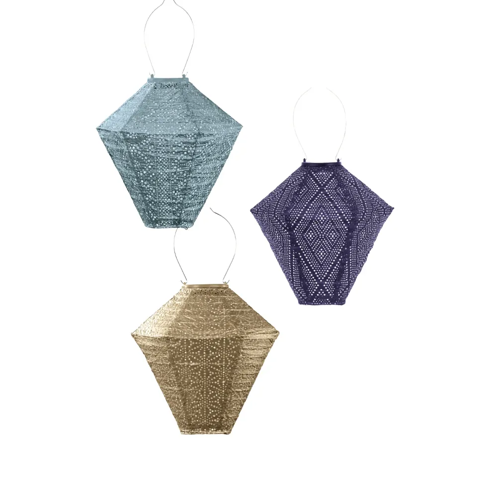 Lumiz solar lampion - diamond set - 3 stuks