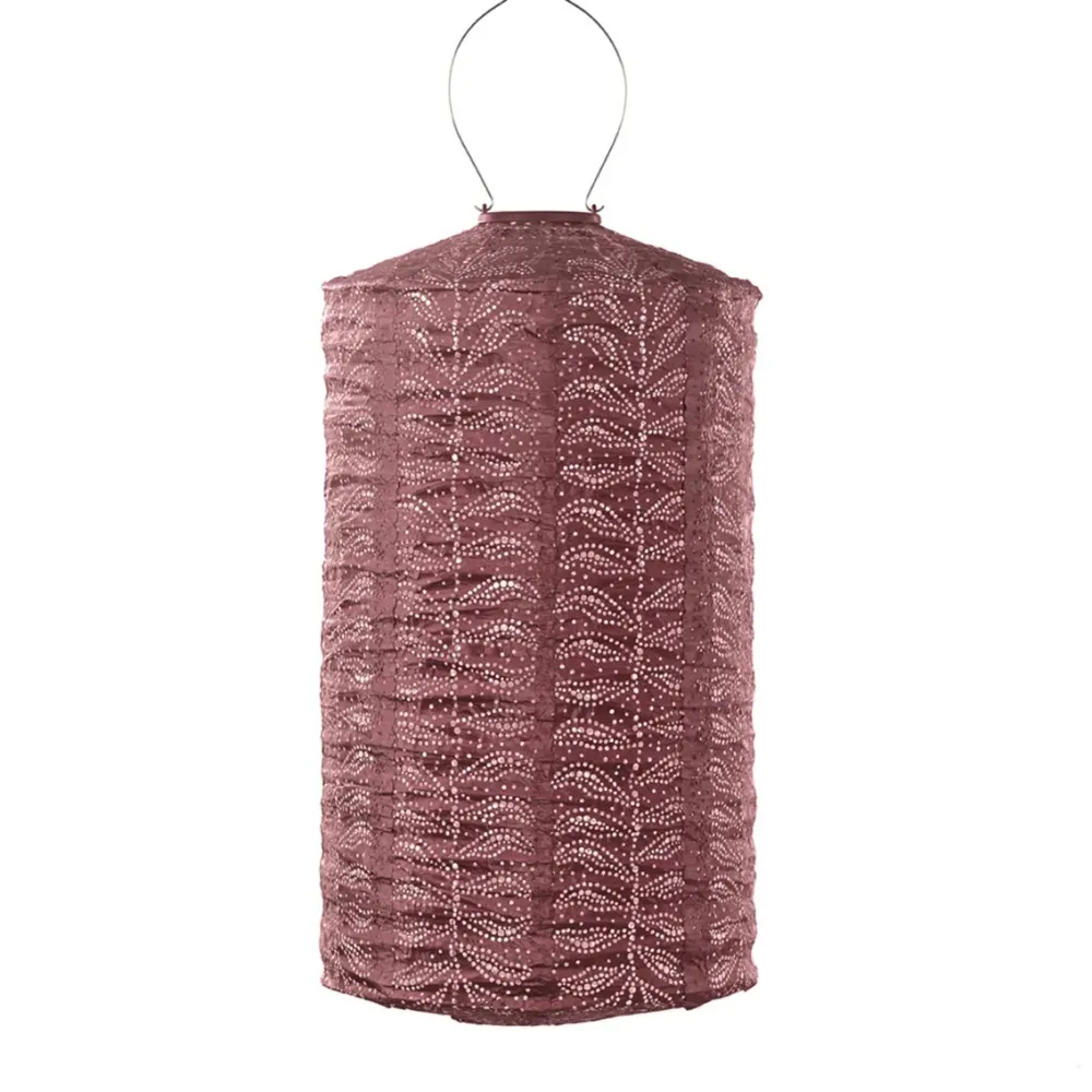 Lumiz solar lampion - folia cylinder - 18 cm - koper