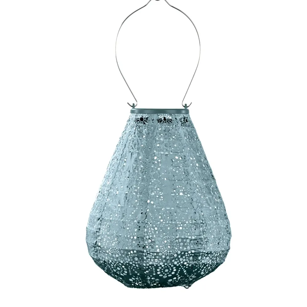Lumiz solar lampion - grijs blauw set - 4 stuks