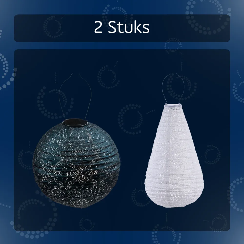Lumiz solar lampion - iris set - 2 stuks