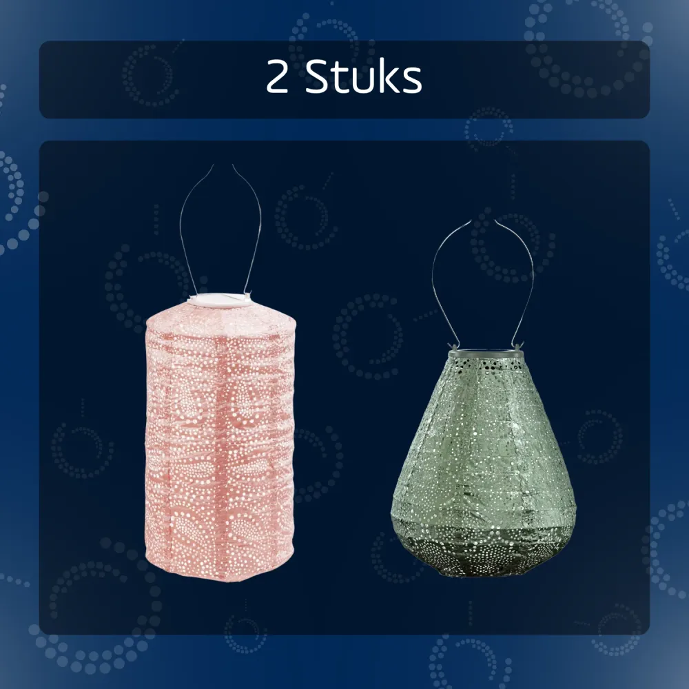 Lumiz solar lampion - lelie set - 2 stuks