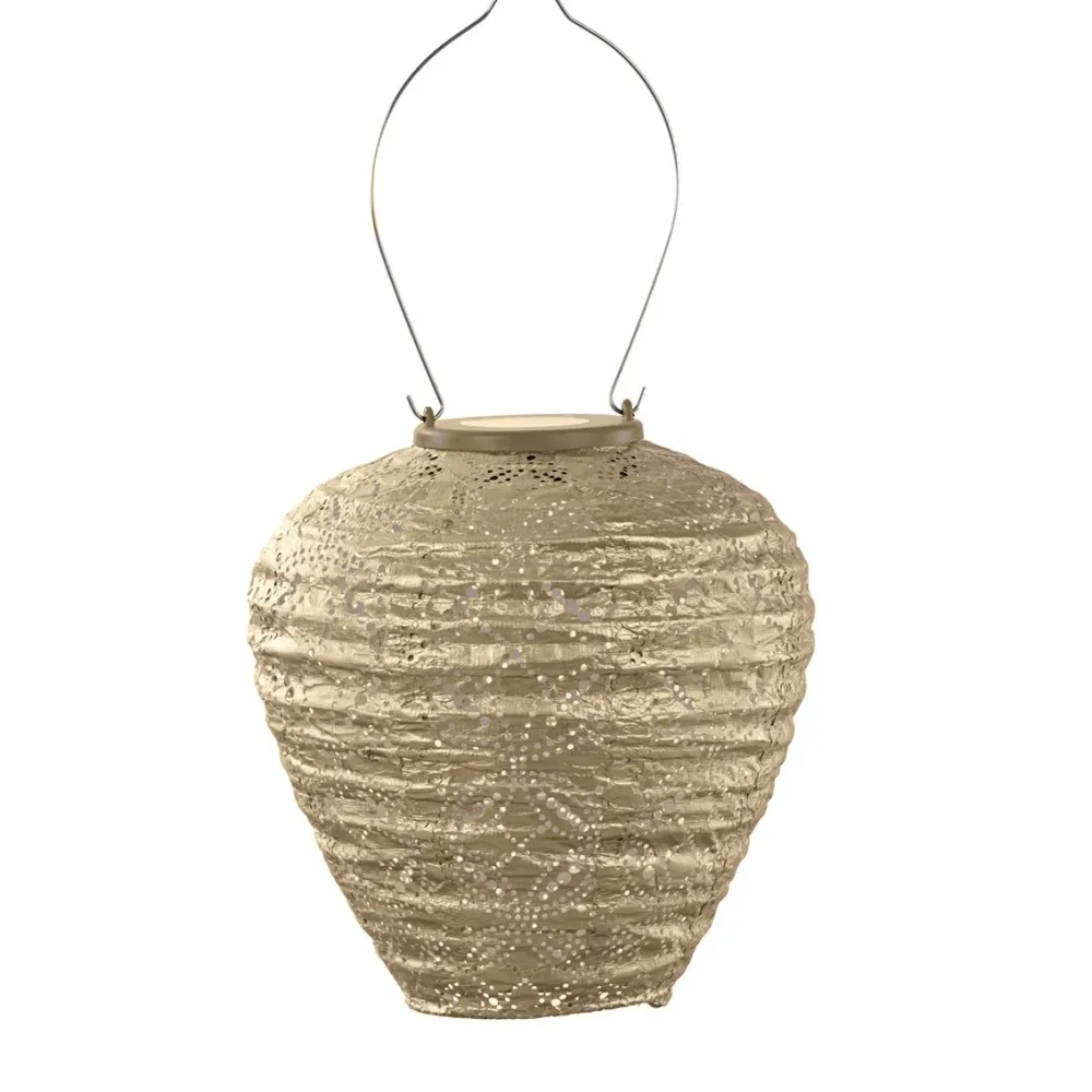 Lumiz solar lampion - mandela balloon - 20 cm - goud