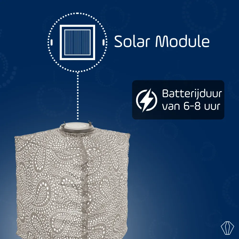Lumiz solar lampion - triangle set 3 stuks