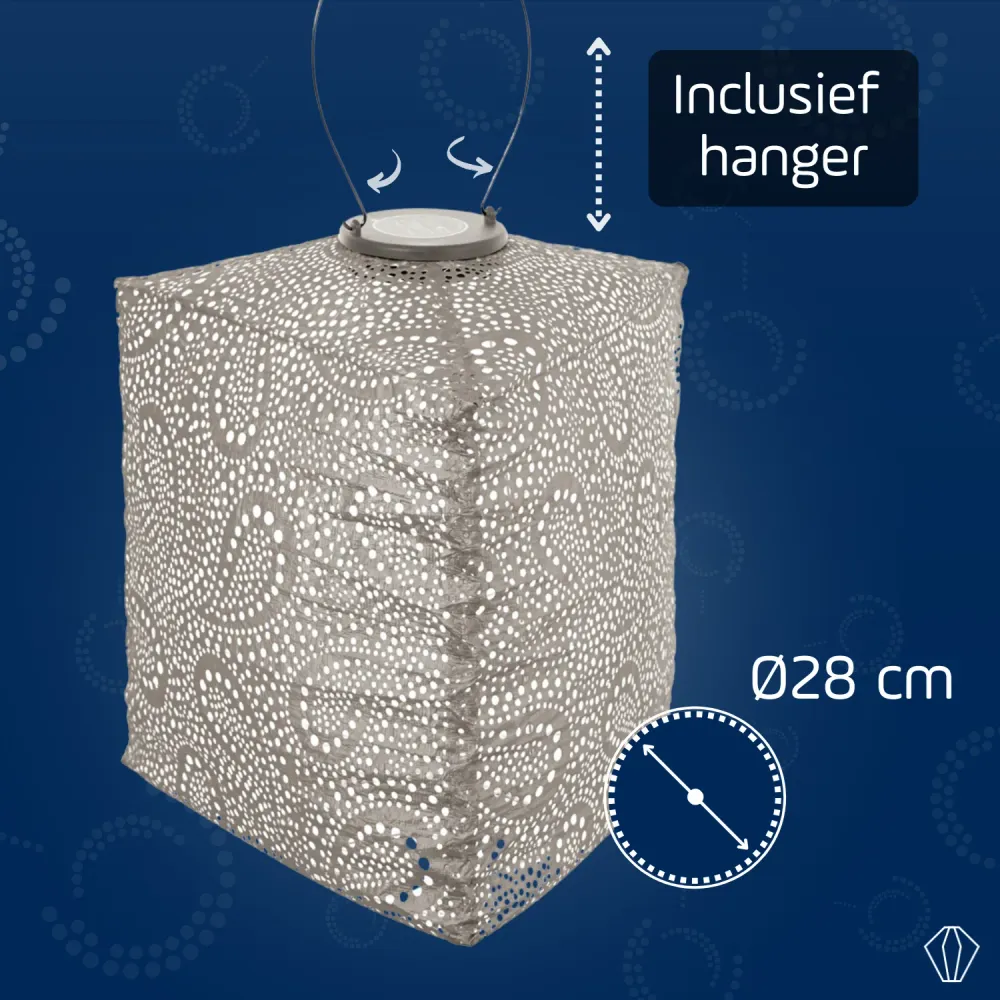 Lumiz solar lampion - triangle set 3 stuks