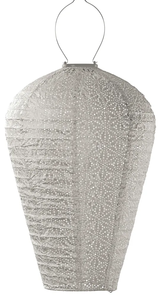 Solar Lampion Balloon XL Sashiko Light Taupe Lumiz