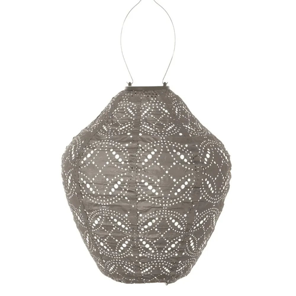 Solar Lampion Mandela Taupe Lumiz