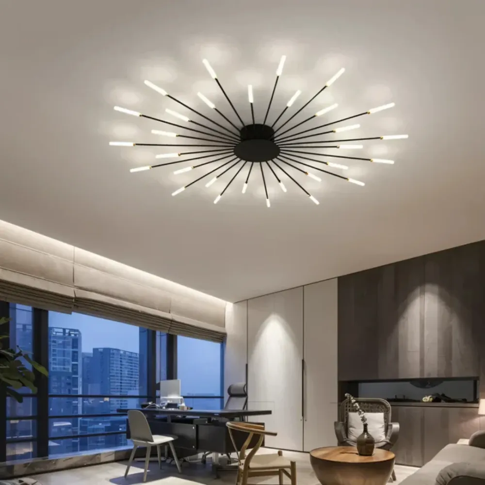 Luxe LED Plafondlamp - Elegante Plafonniere | Woonkamerverlichting