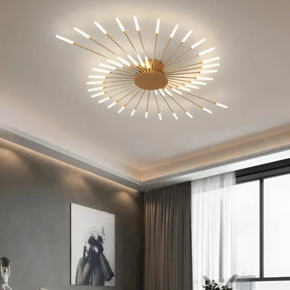 Luxe LED Plafondlamp - Elegante Plafonniere | Woonkamerverlichting