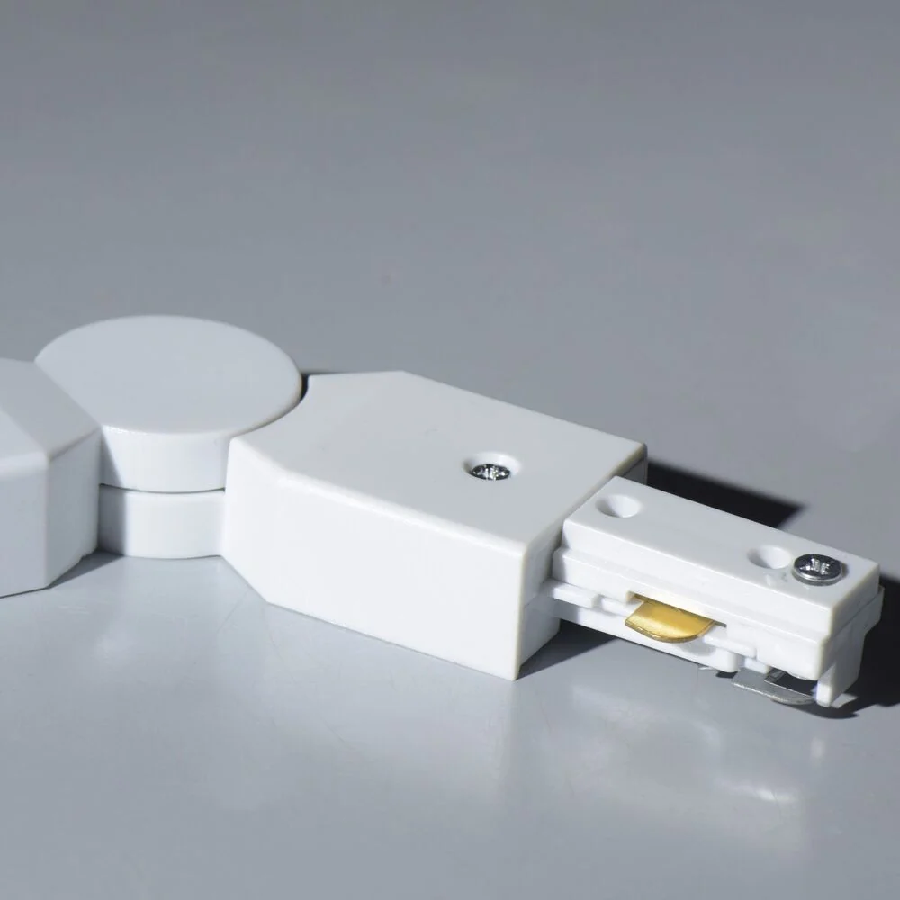 CONECTOR FLEXIBLE PARA RIEL BLANCO ELECTROMAG MAGG