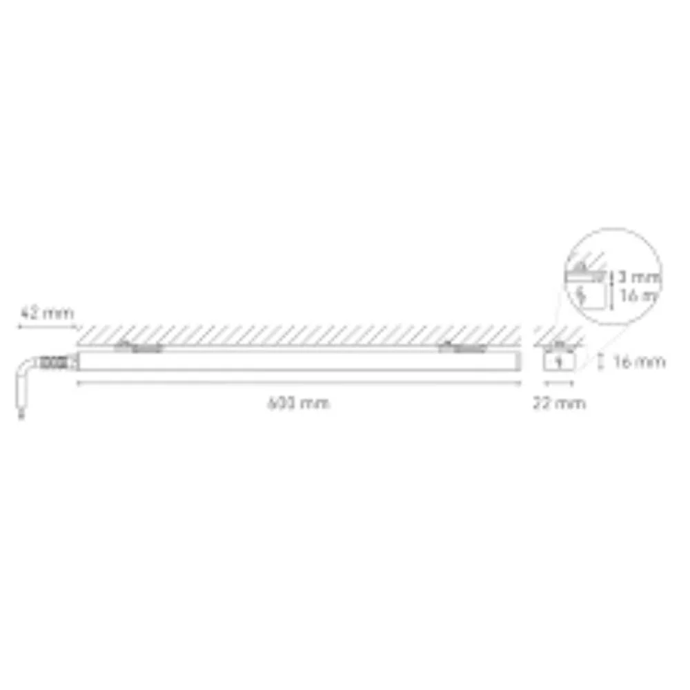 BL FLAT 600 P.M 4W 127V AF 3000K BC OP MAGG