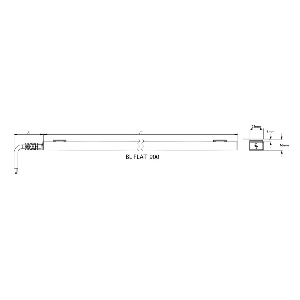 BL FLAT 900 P. 18W 127V AF 4000K NGO OPALINO SOBREPONER MAGG