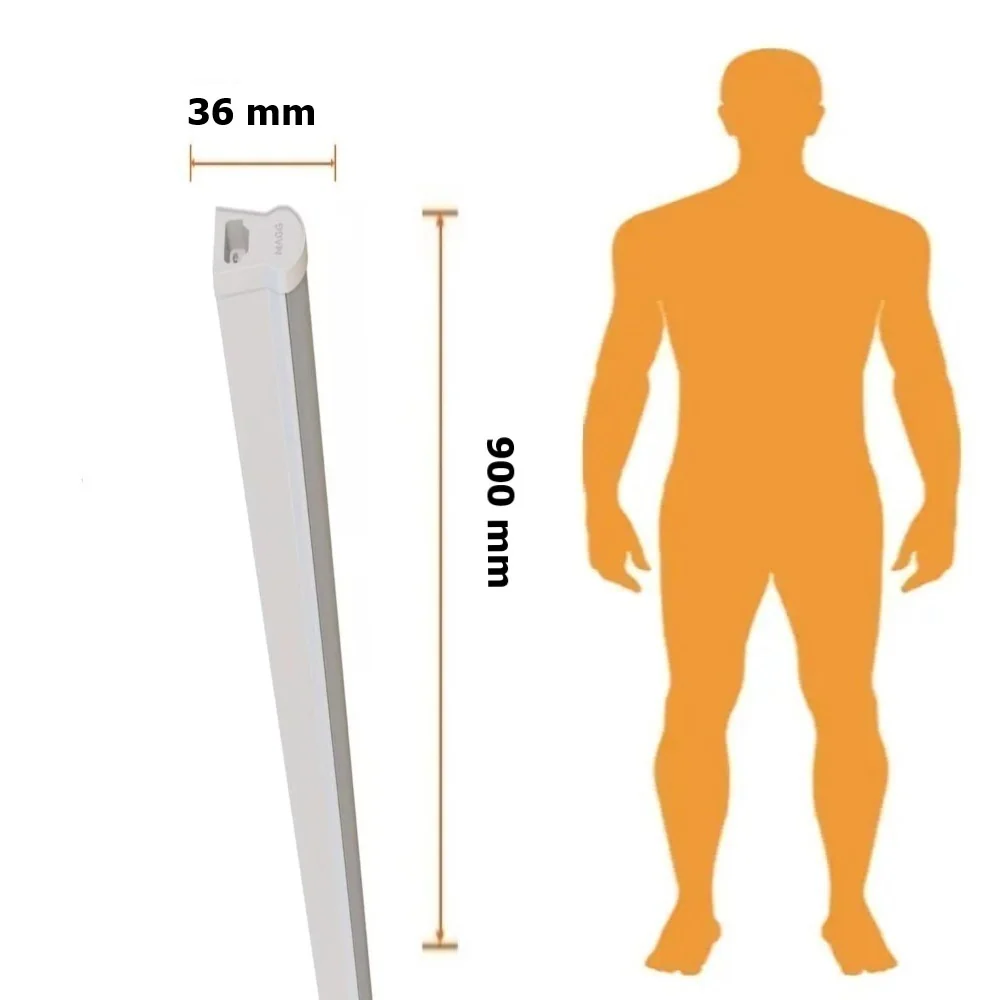 LUMINARIA LINEAL PARA SOBREPONER BL STICK 900 14W 100-240V 4000K BCO MAGG
