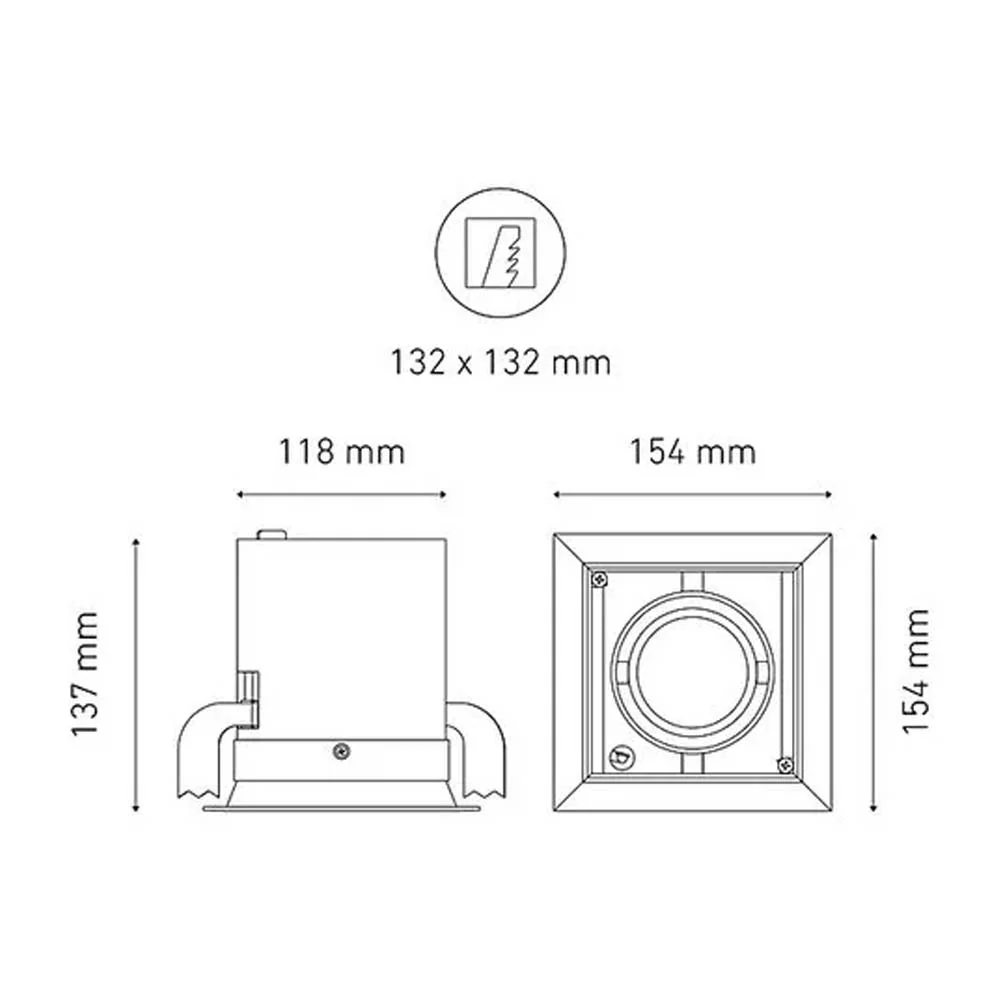LUMINARIA POINTS MP I ATENUABLE 100-140V. 15 LUZ NEUTRA 3000K BLANCO ELECTROMAG *** SOBRE PEDIDO *** MAGG