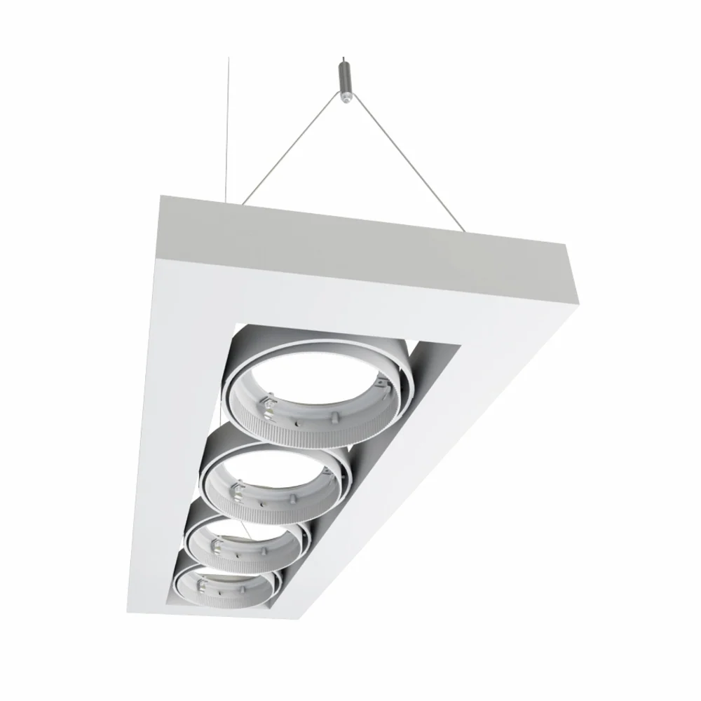 LUMINARIO ALPHA SUSPENDIDO IV L LED BLANCO *** NO INCLUYE LAMPARA *** ELECTROMAG MAGG