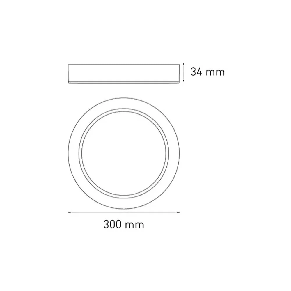 LUMINARIO LED DOWNLIGHT LUNA FLAT RD 25 S 25W/100-305V. BLANCO 6000K LUZ DE DIA ELECTROMAG MAGG