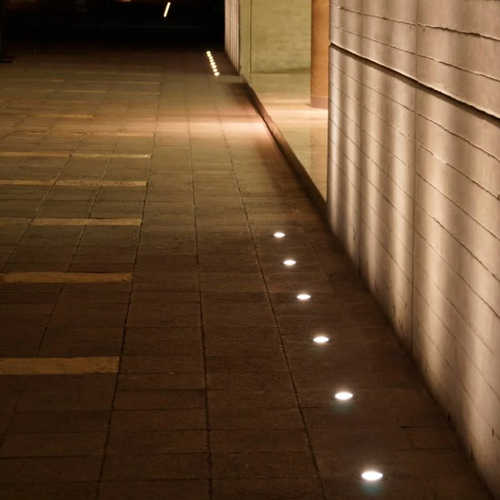 LUMINARIO LED EMPOTRAR PISO EP 120 8W/100-305V. 18 GRIS 4000K. LUZ NEUTRA ELECTROMAG MAGG