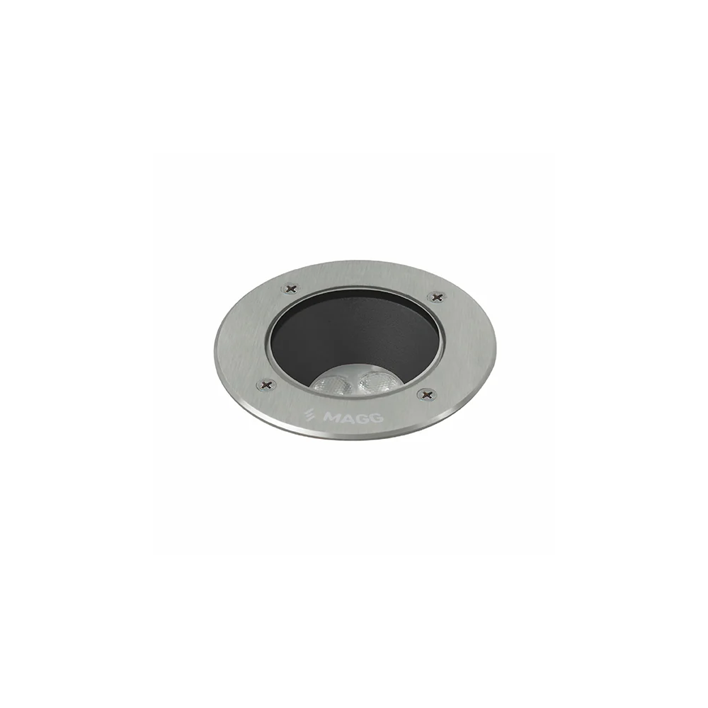 LUMINARIO LED EMPOTRAR PISO EP 120 8W/100-305V. 18 GRIS 4000K. LUZ NEUTRA ELECTROMAG MAGG