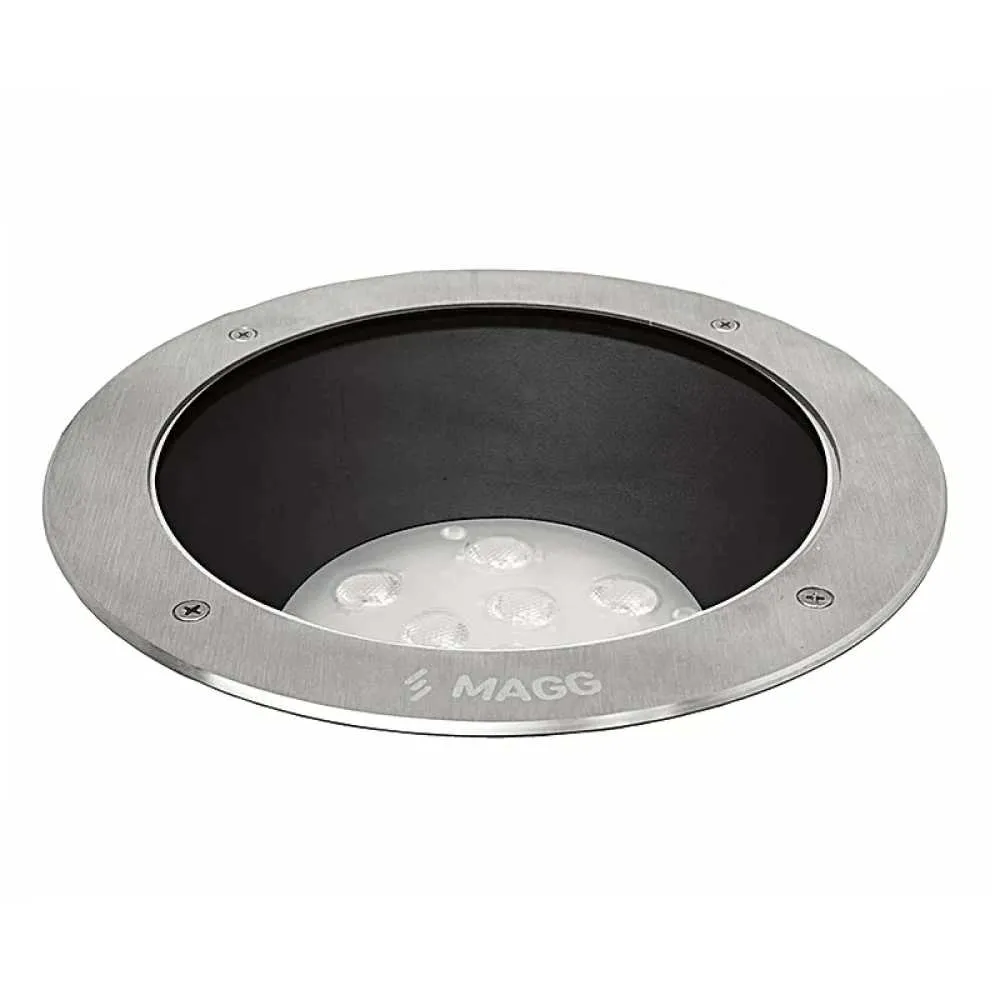 LUMINARIO LED EMPOTRAR PISO EP 220 22W/100-305V. 18 INOXIDABLE 2700K. LUZ CALIDA ELECTROMAG MAGG