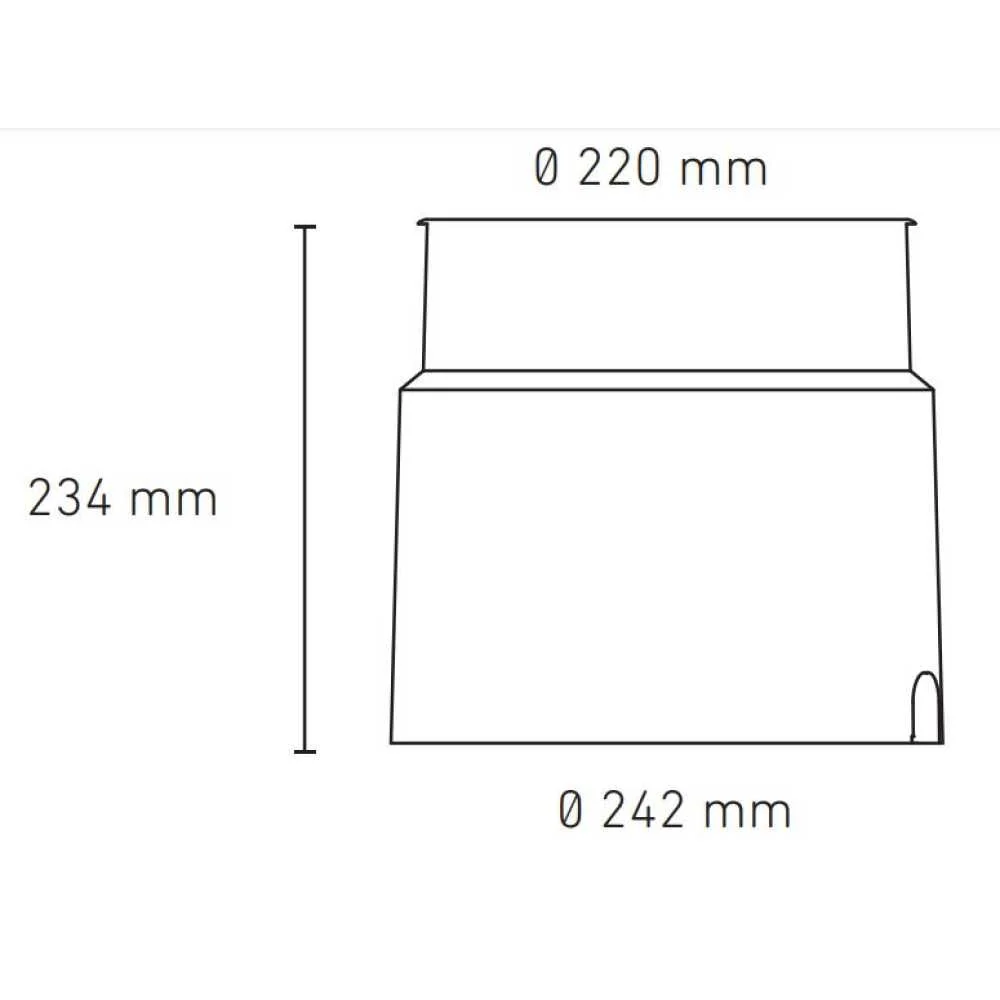 LUMINARIO LED EMPOTRAR PISO EP 220 22W/100-305V. 18 INOXIDABLE 2700K. LUZ CALIDA ELECTROMAG MAGG