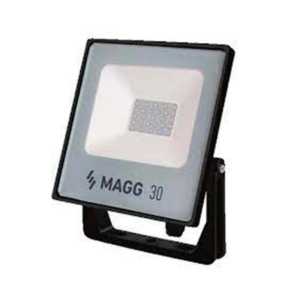LUMINARIO LED PROYECTOR SOBREPONER SEC 30 30W/100-240V. NEGRO 6000K LUZ DE DIA ELECTROMAG MAGG