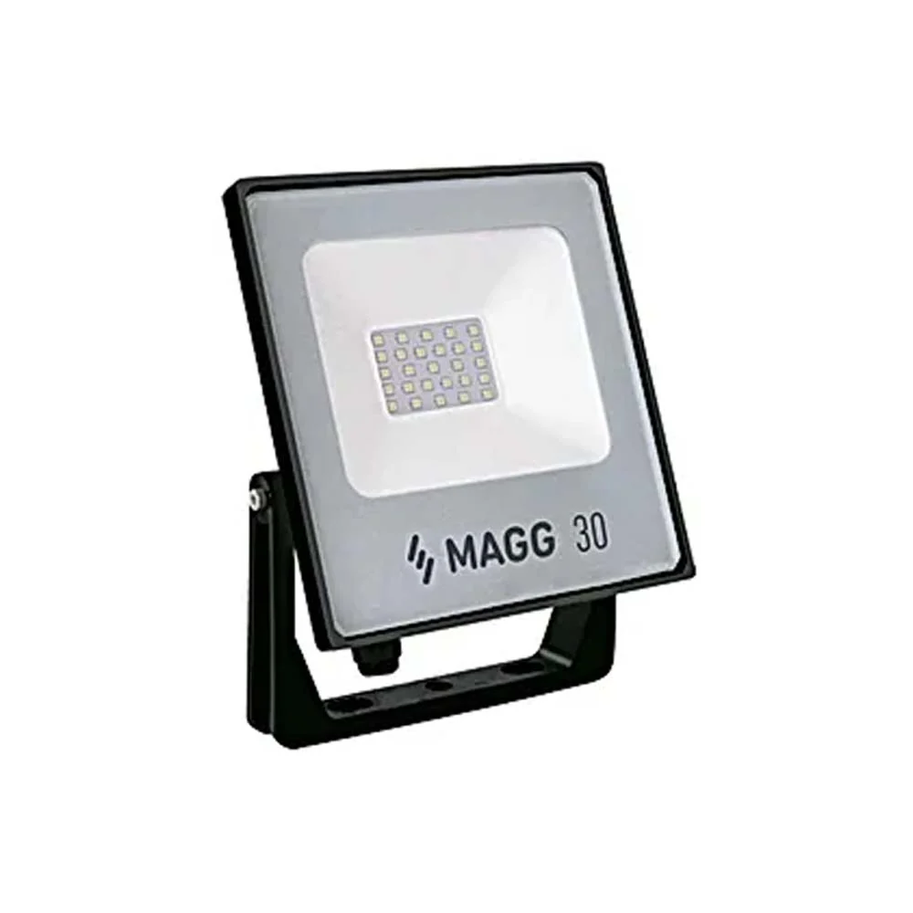 LUMINARIO LED PROYECTOR SOBREPONER SEC 30 30W/100-240V. NEGRO 6000K LUZ DE DIA ELECTROMAG MAGG