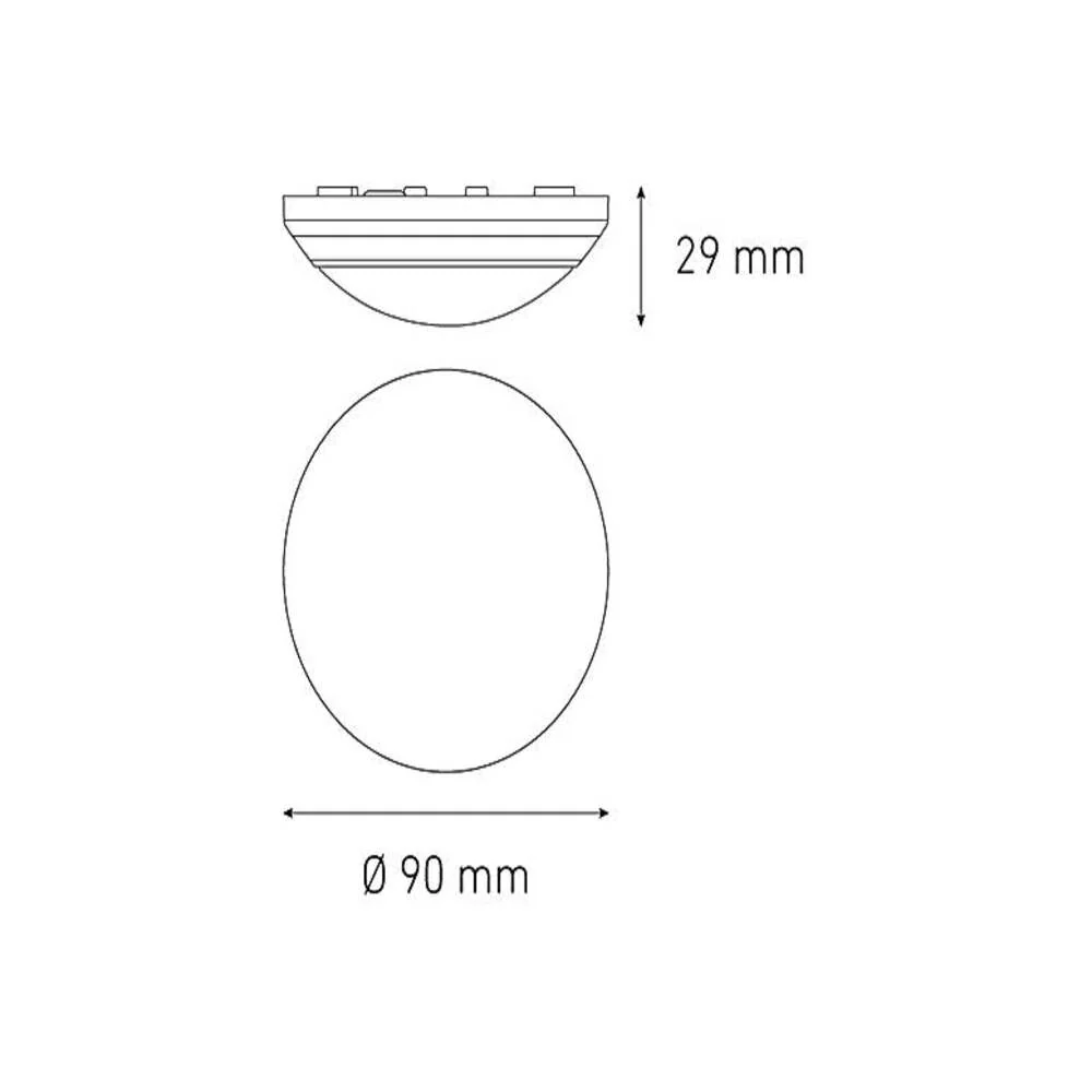 LUMINARIO LED SOBREPONER CEILING 100 5W/100-240V. BLANCO 3000K LUZ CALIDA ELECTROMAG MAGG
