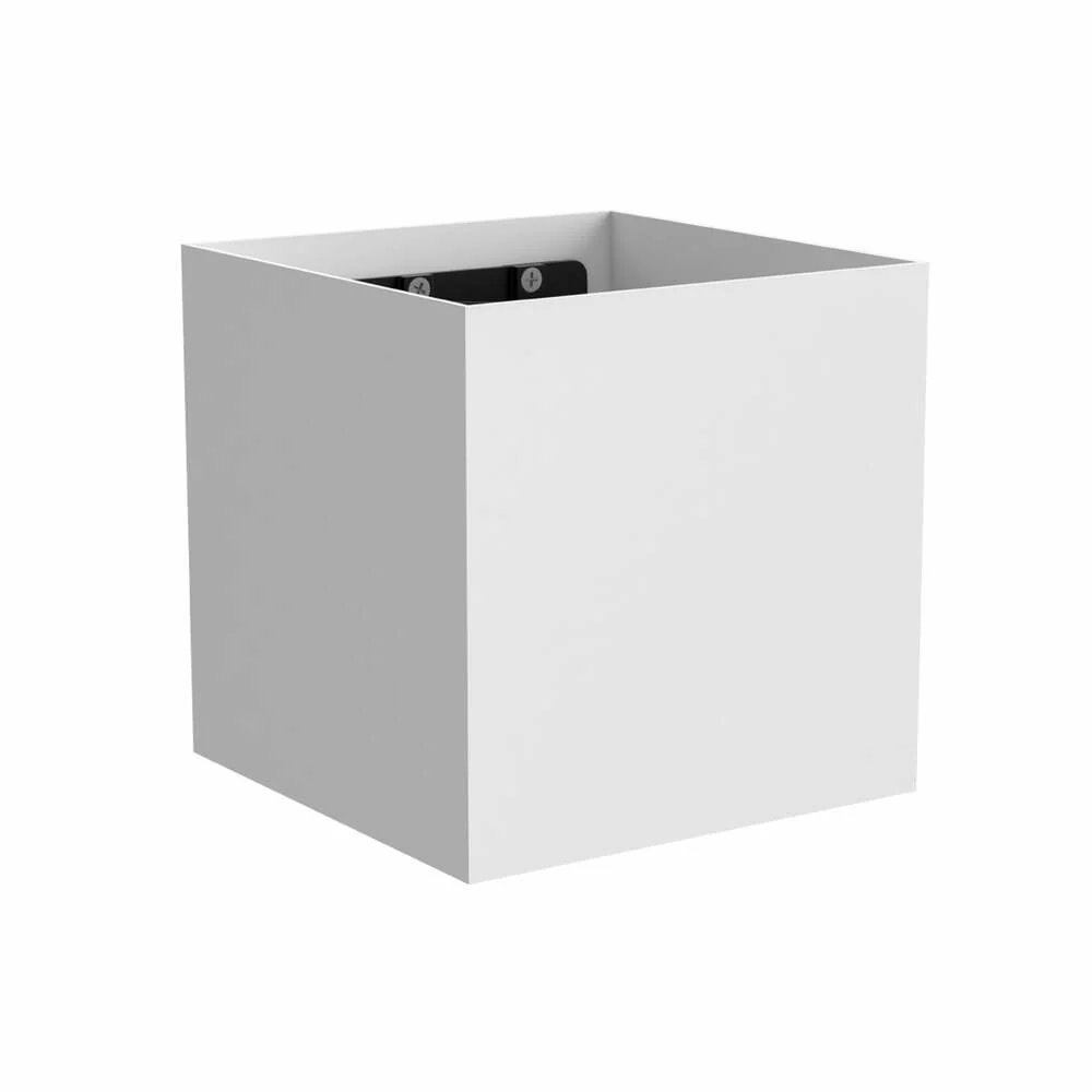 LUMINARIO LED SOBREPONER MURO APLIQUE CUBO A15 24W/100-240V. BLANCO 3000K LUZ CALIDA ELECTROMAG MAGG