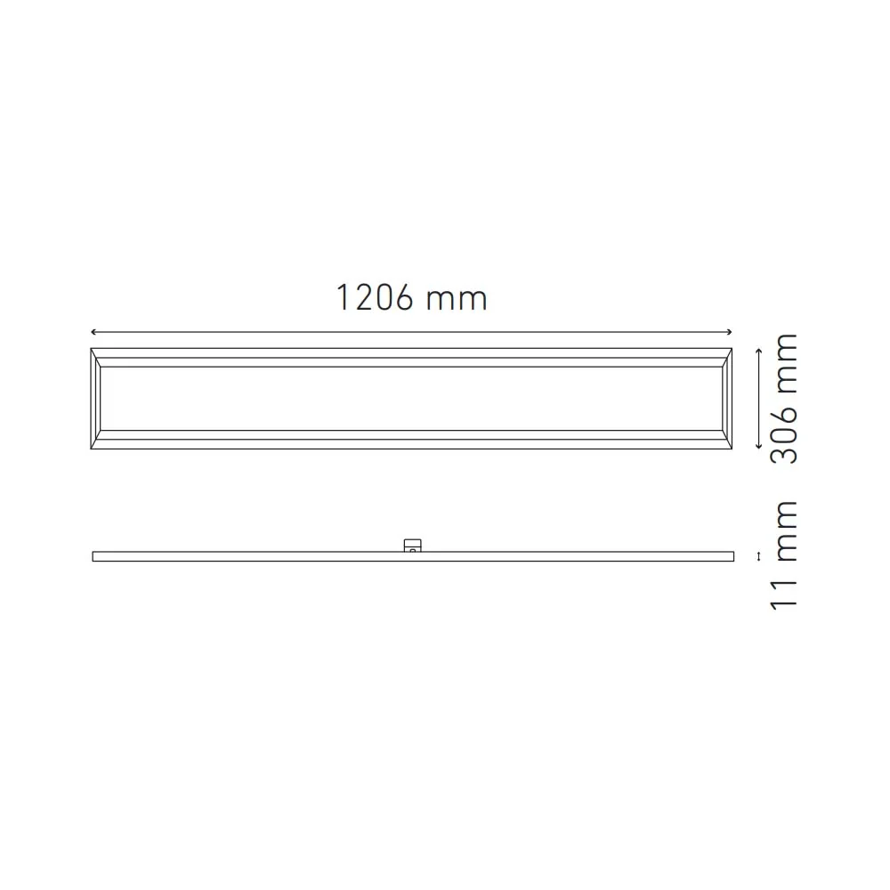 PANEL LED EMPOTRAR/SUSPENDER 34W/100-240V. 30X120 STD BLANCO 3000K LUZ CALIDA ELECTROMAG MAGG