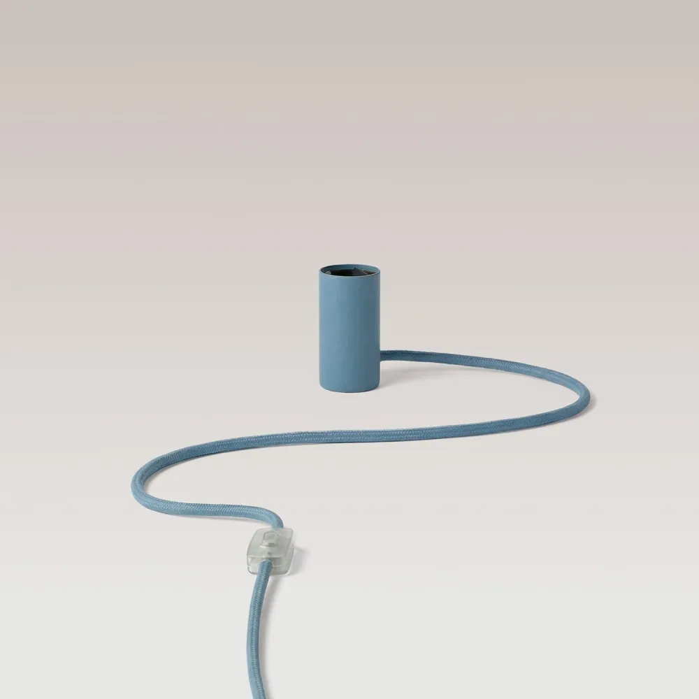 Magnetische plug- lamp met E27-fitting - Blauw