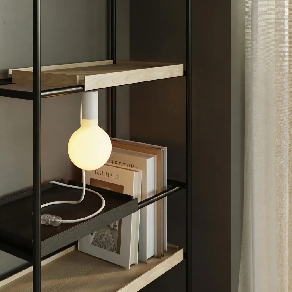 Magnetische plug- lamp met E27-fitting - Wit