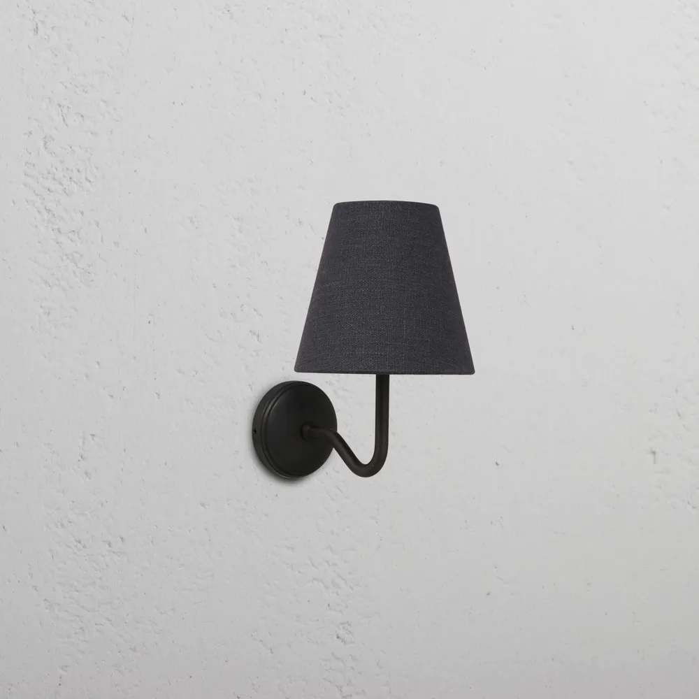 Malvern Kleine Wandlamp Basalt Grijs - Brons