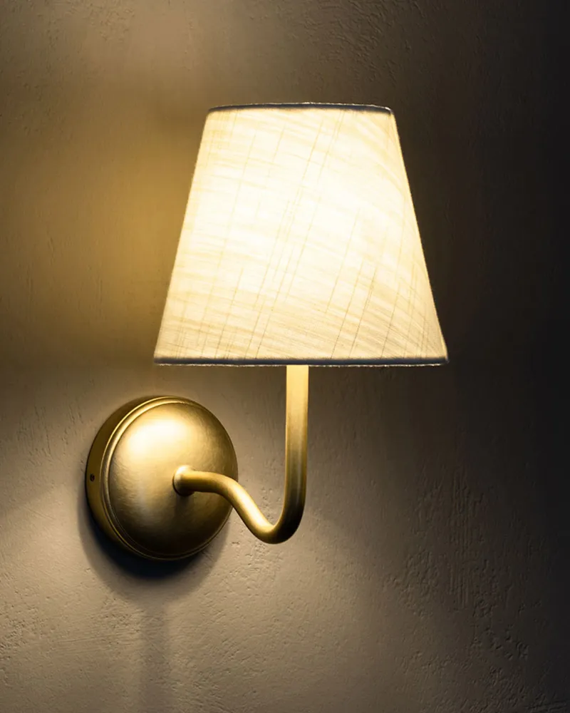 Malvern Medium Wandlamp Alabaster Wit - Antiek Messing