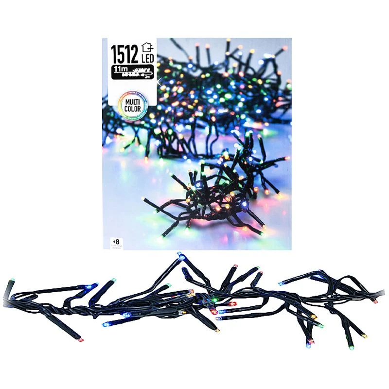 Clusterverlichting 1512 Led - 11M - Multicolor Marcels Webwinkel