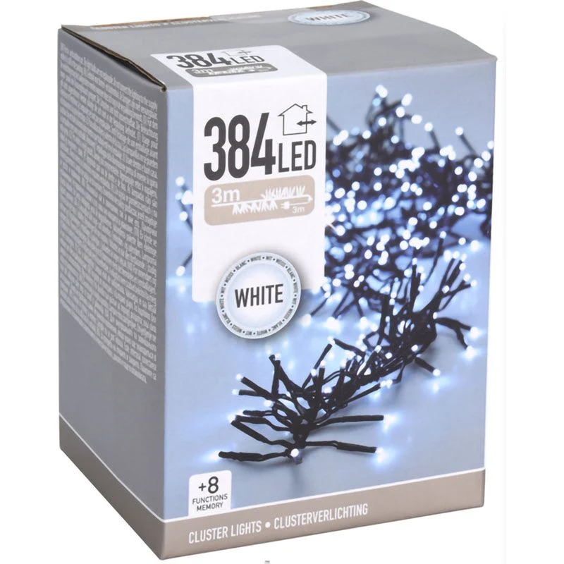 Clusterverlichting - 384 Led - 2.8M - Wit Marcels Webwinkel